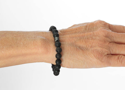Savoy Active - HAIMA LAVA HEMATITE BRACELET - BLACK