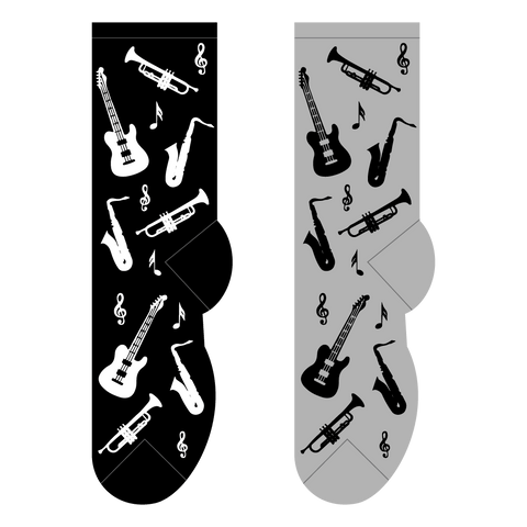 FOOZYS Fun Socks - Musical Instruments Socks