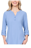 1035 Stretch Blouse with 3/4 Roll