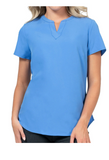 Notch Neck Stretch Blouse 1096