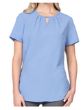 Key Holes Stretch Blouse 1127
