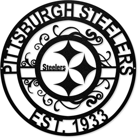 Party Animal, Inc. - Pittsburgh Steelers Laser Cut Metal Sign