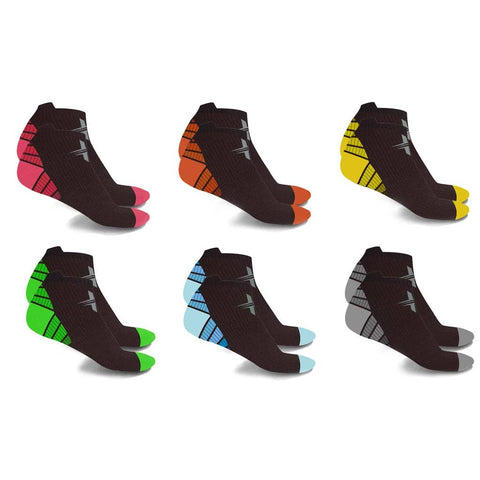 Extreme Fit Wholesale - ANKLE-LENGTH SPORTS SOCKS - 6 PAIRS PACKED TOGETHER
