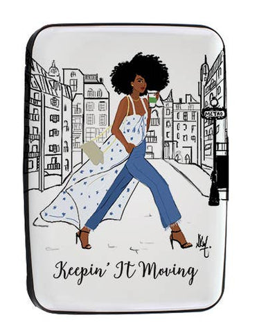 African American Expressions - Keepin It Moving Card Holder