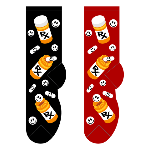FOOZYS Fun Socks - Happy Pills Socks