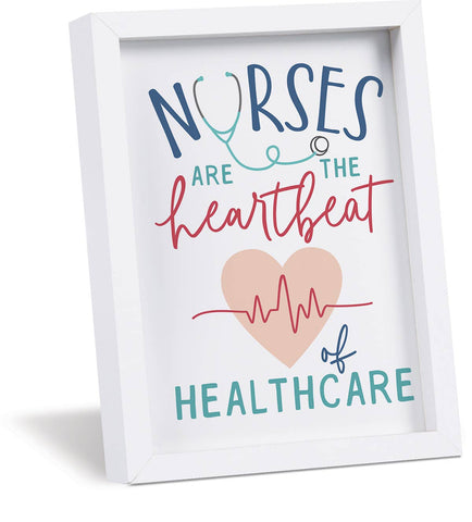 P. Graham Dunn - **Nurses Are The Heartbeat Of Healthcare Mini Magnetic Frame