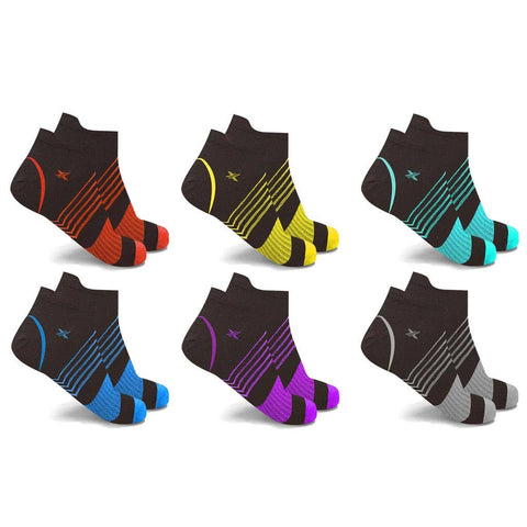 Extreme Fit Wholesale - ULTRA V-STRIPED - ANKLE LENGTH - 6-PAIRS PACKED TOGETHER